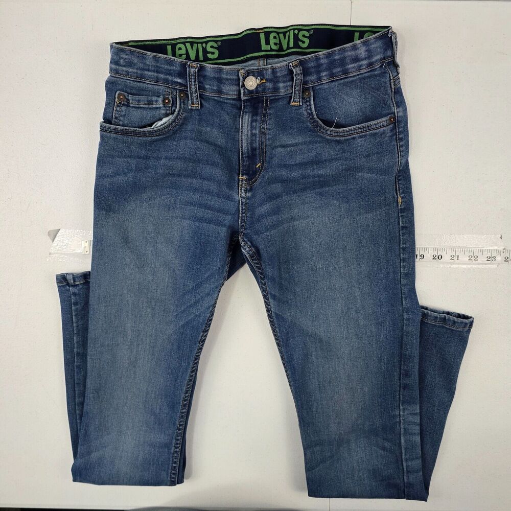 Levi's 511 slim skinny jeans boys 18 reg 29x31 denim 29x30 blue 4814